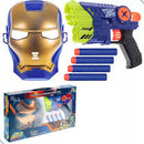 Lança Dardo com 4 Dardos e Máscara: Diversão e Aventura em Cada Lançamento!