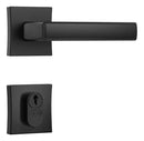 FECHADURA CLASSIC 3400 ROSETA QUADRADA BLACK EXTERNA