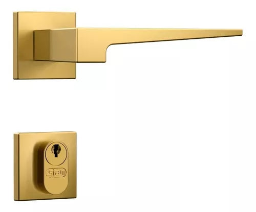 FECHADURA CLASSIC 3200 ROSETA QUADRADA GOLD EXTERNA STAM