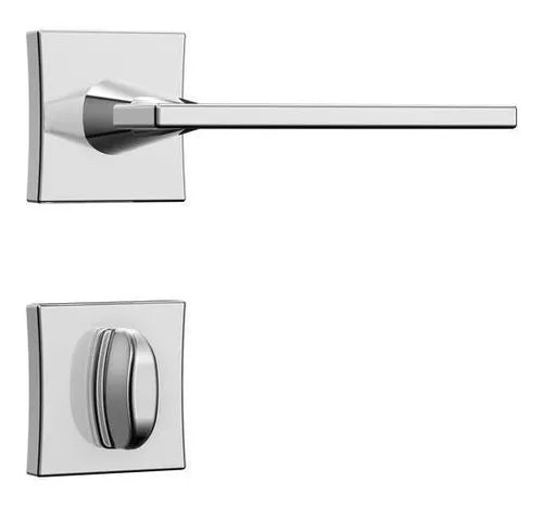 FECHADURA CLASSIC 3000 ROSETA QUADRADA INOX BANHEIRO STAM