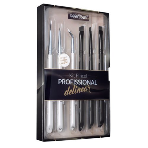 KIT PINCEL PROFISSIONAL DELINEAR MACRILAN