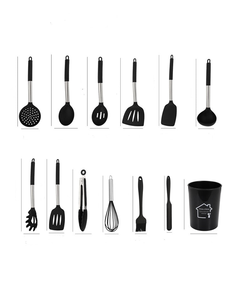 KIT UTENSÍLIOS DE SILICONE COM 12 PCS